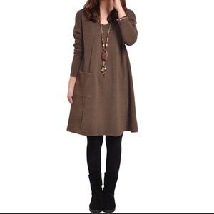 🆕JUST IN🆕 "Autumn" Long Sleeve Pocket Dress